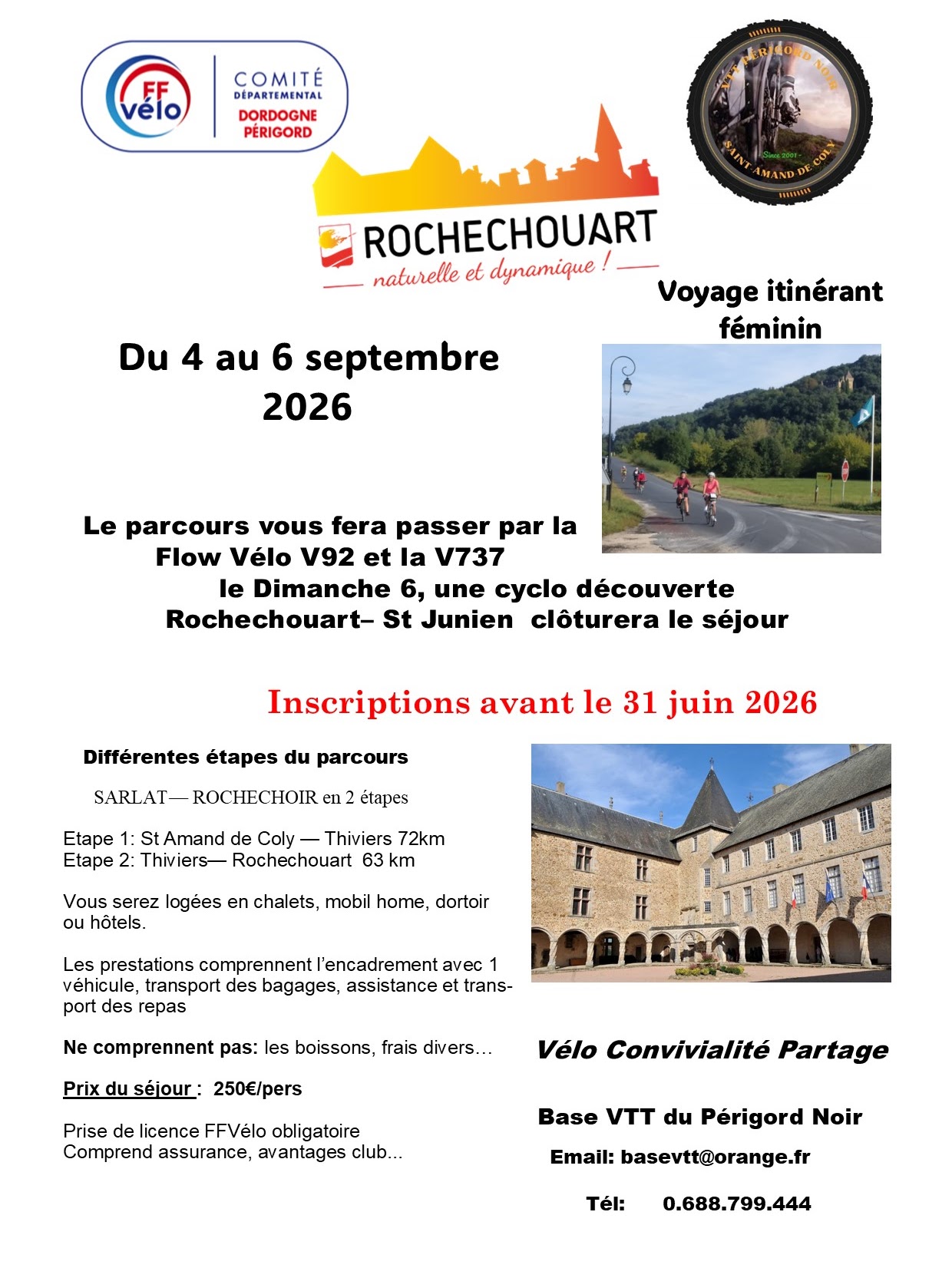Voyage itinérant VTT Rochechouart